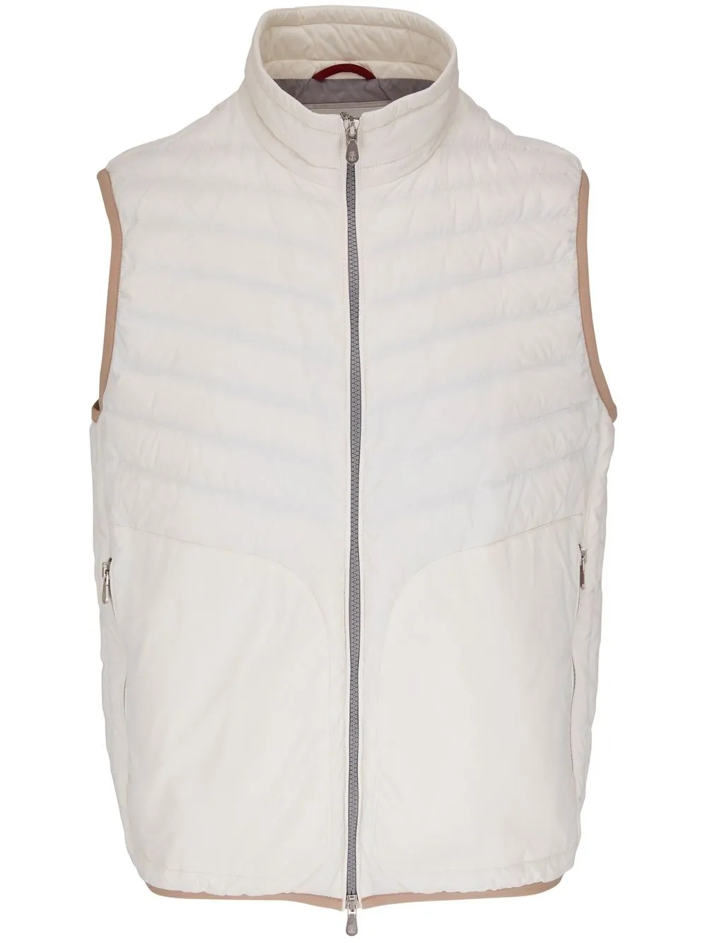 

Brunello Cucinelli quilted high-neck gilet - White