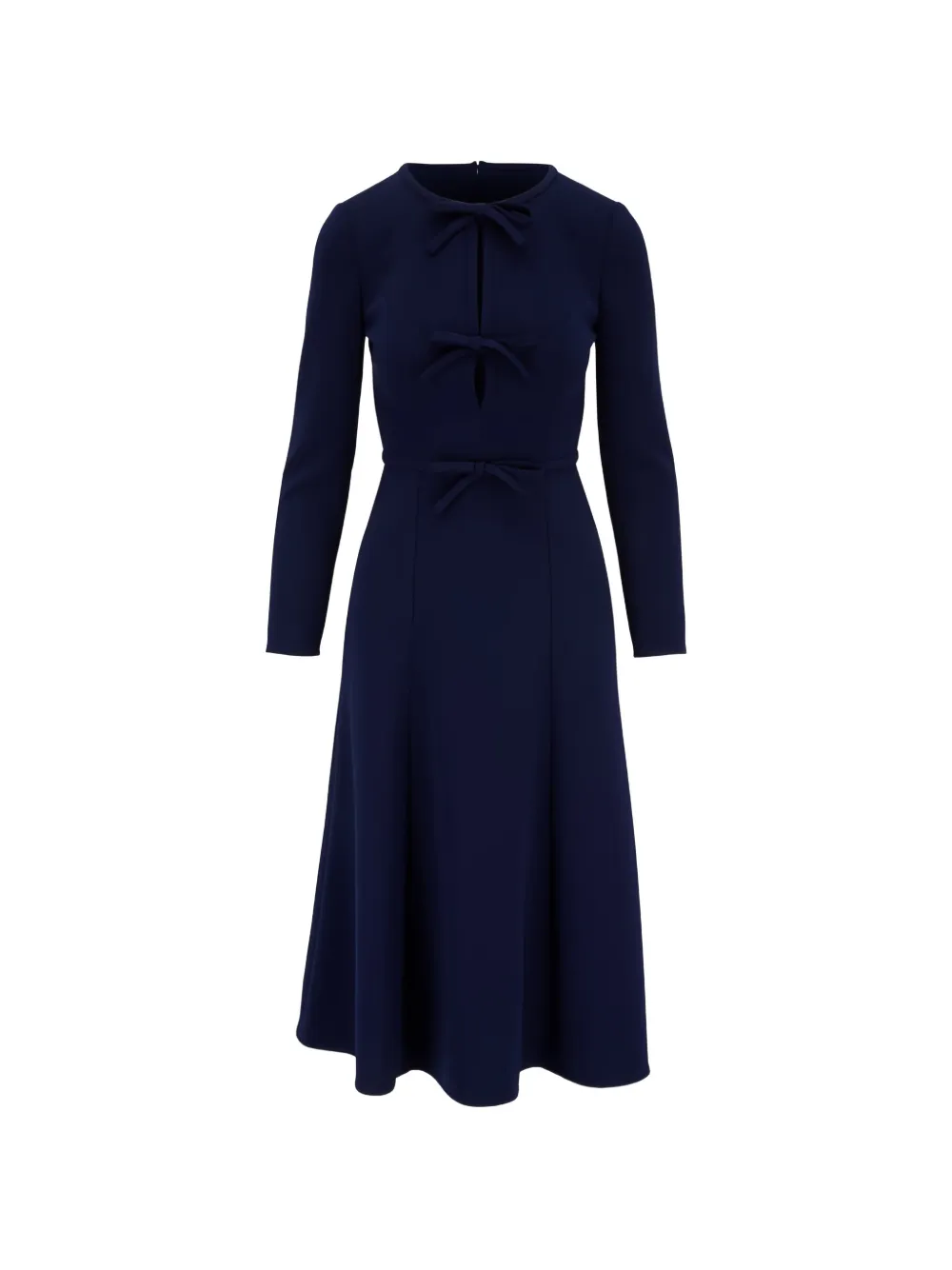 Carolina Herrera bow-details midi dress - Blu