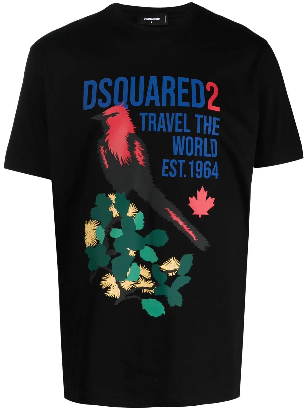 

Dsquared2 graphic-print cotton T-shirt - Black