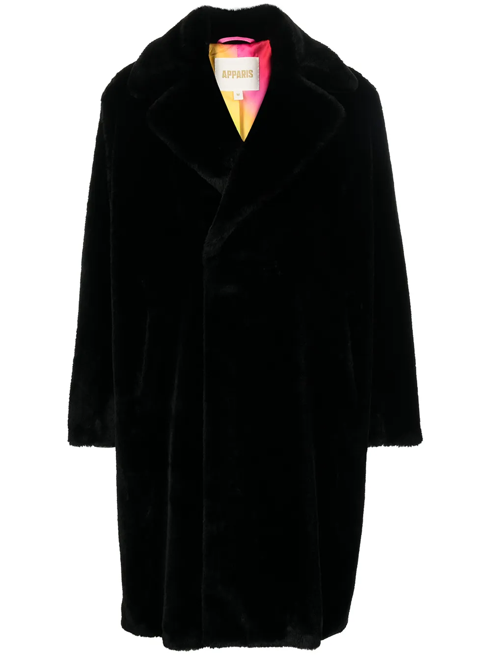 

Apparis oversize faux-fur coat - Black
