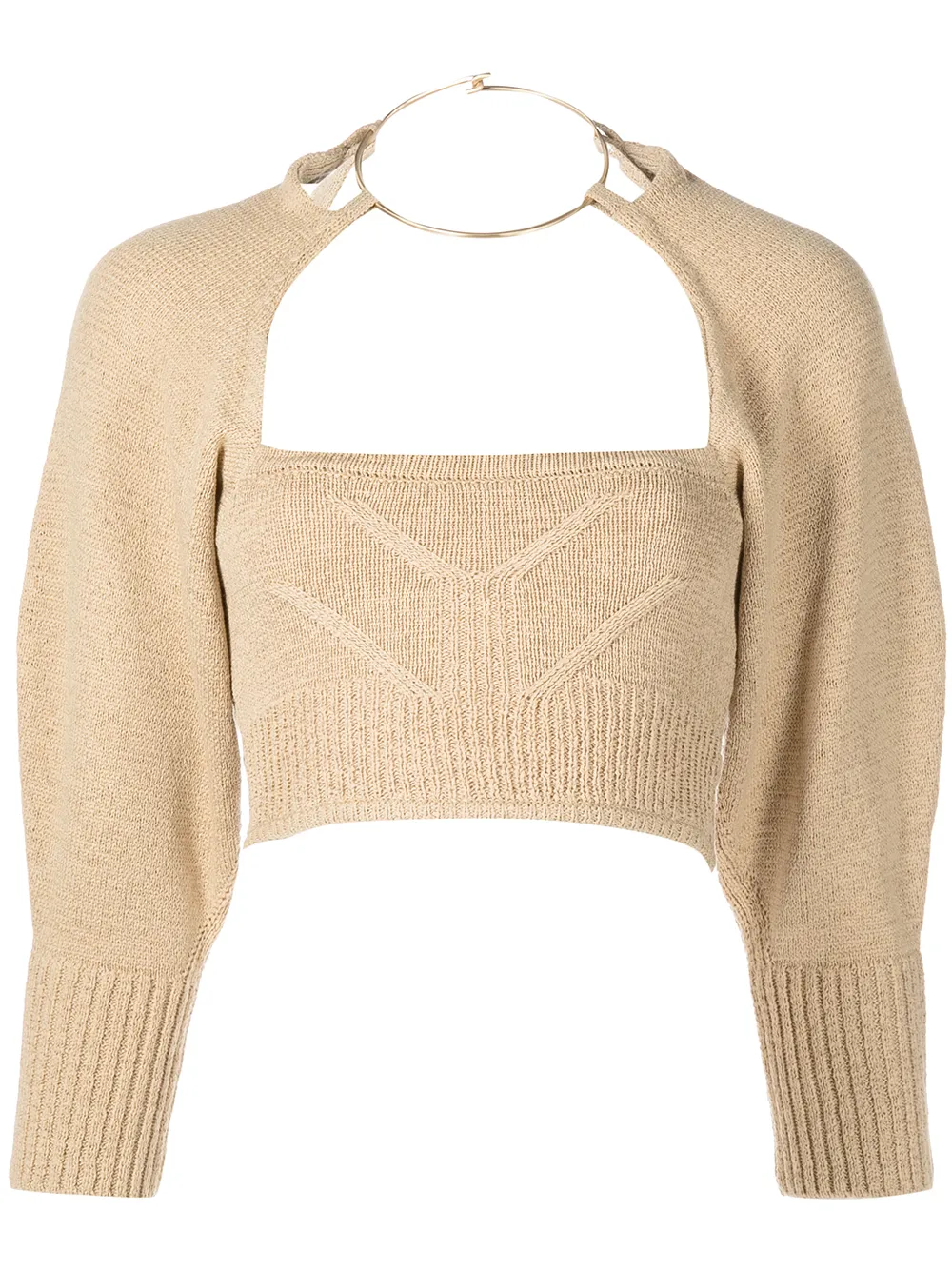 

Cult Gaia Jamila knit top - Neutrals