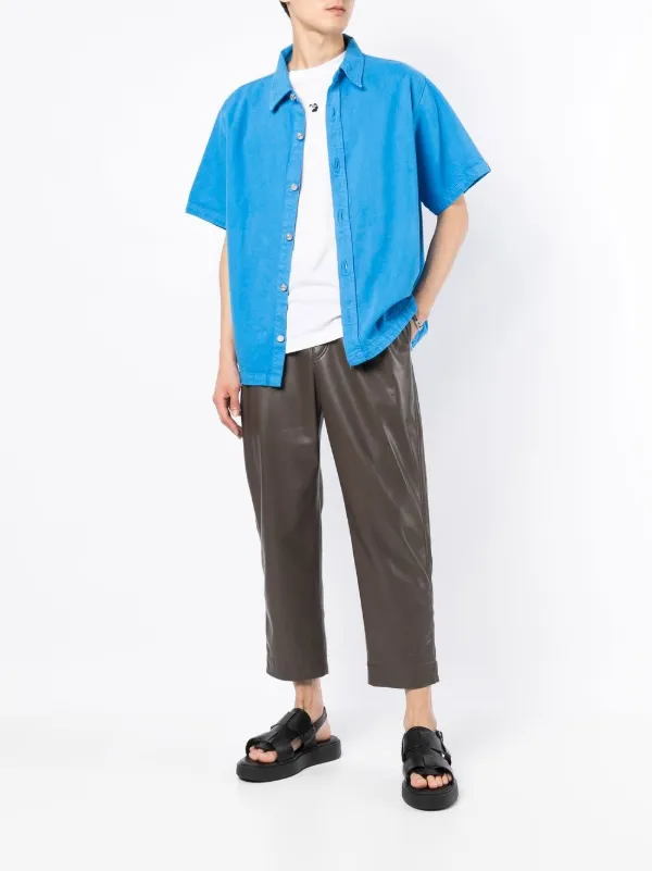 FRAME short sleeved Denim Shirt Farfetch