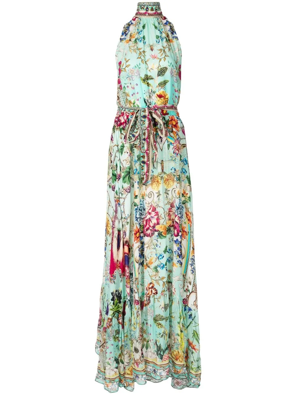 

Camilla Honey Honey-print silk dress - Green