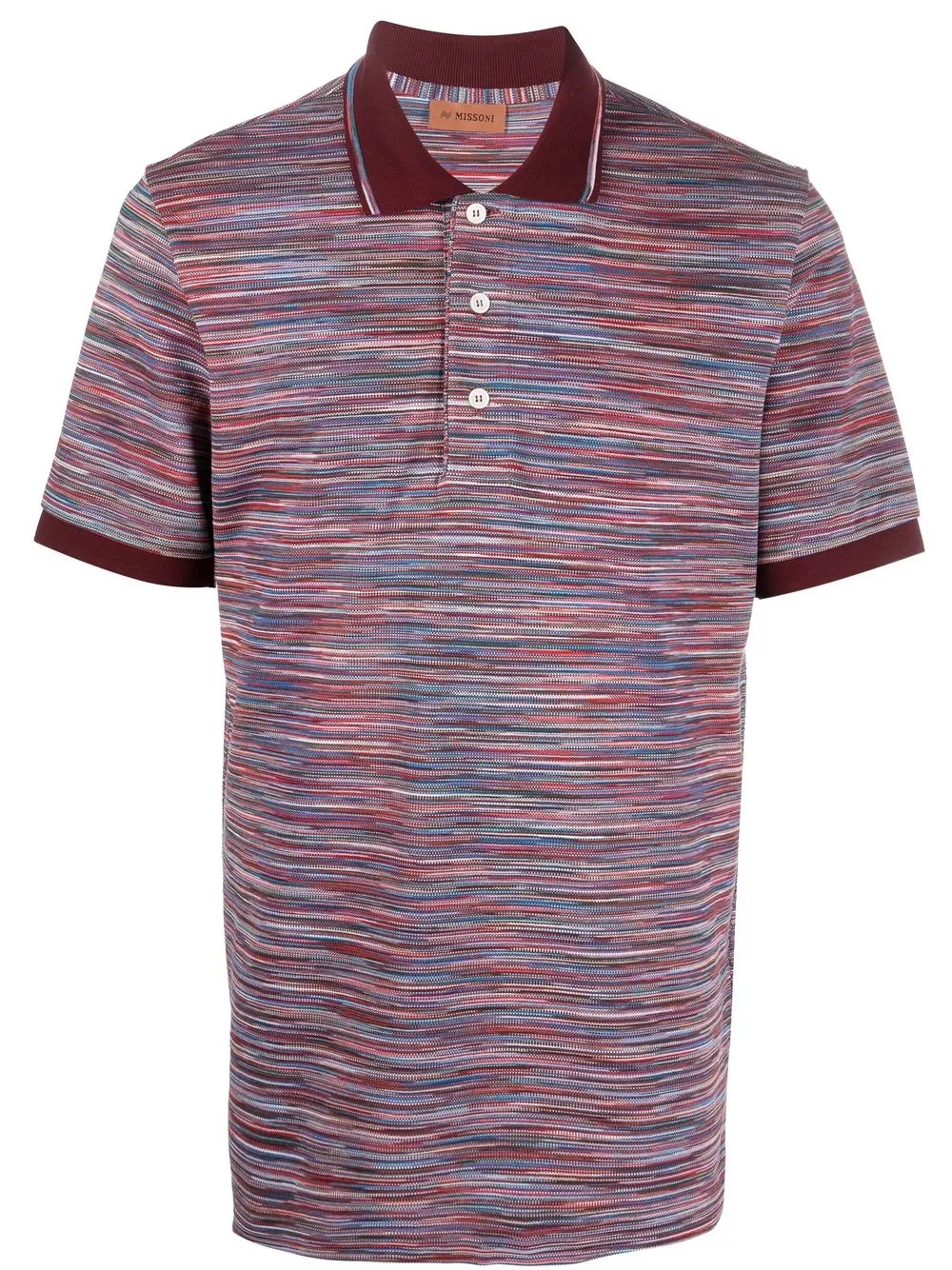 

Missoni playera tipo polo tejida con motivo de rayas - Azul