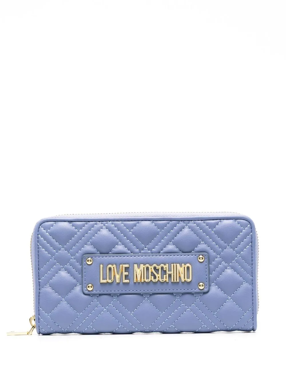 

Love Moschino cartera capitonada con cierre - Morado