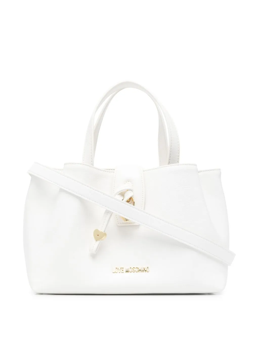 

Love Moschino tote con aplique del logo - Blanco