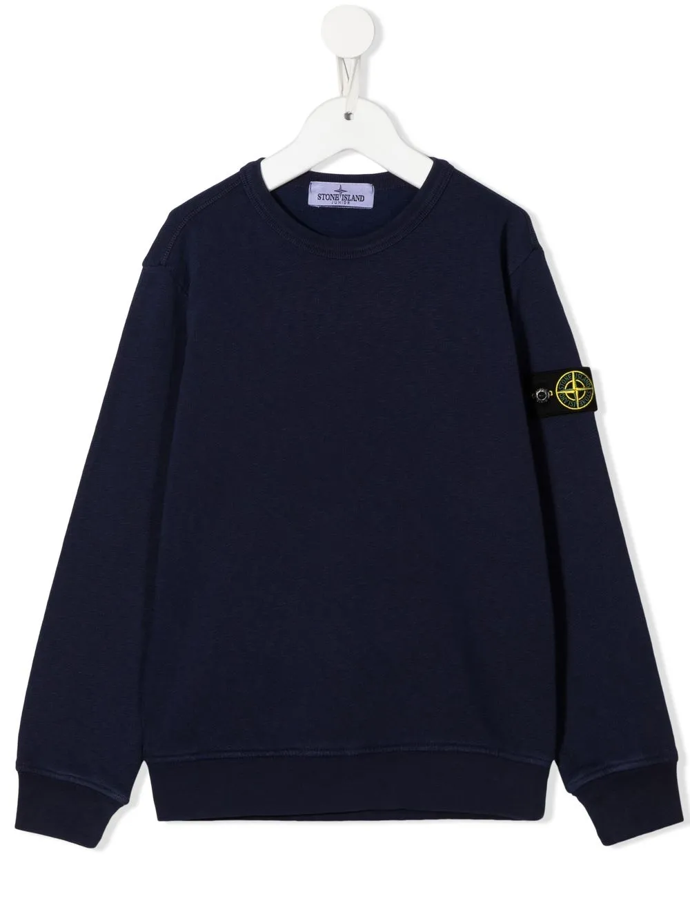 

Stone Island Junior logo-patch sweatshirt - Purple