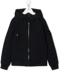 Stone Island Junior logo-patch zipped jacket - Blue