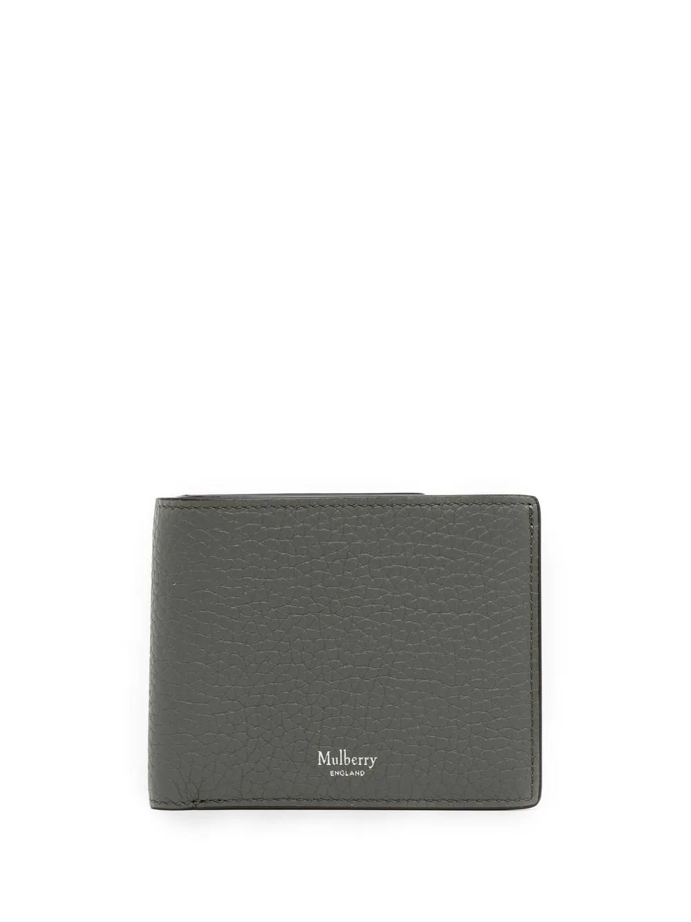 

Mulberry logo-print leather bi-fold wallet - Green