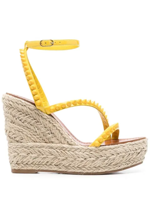 Christian Louboutin Mafaldina studded espadrille wedges