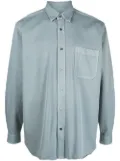 Closed chest patch-pocket detail shirt - Blue