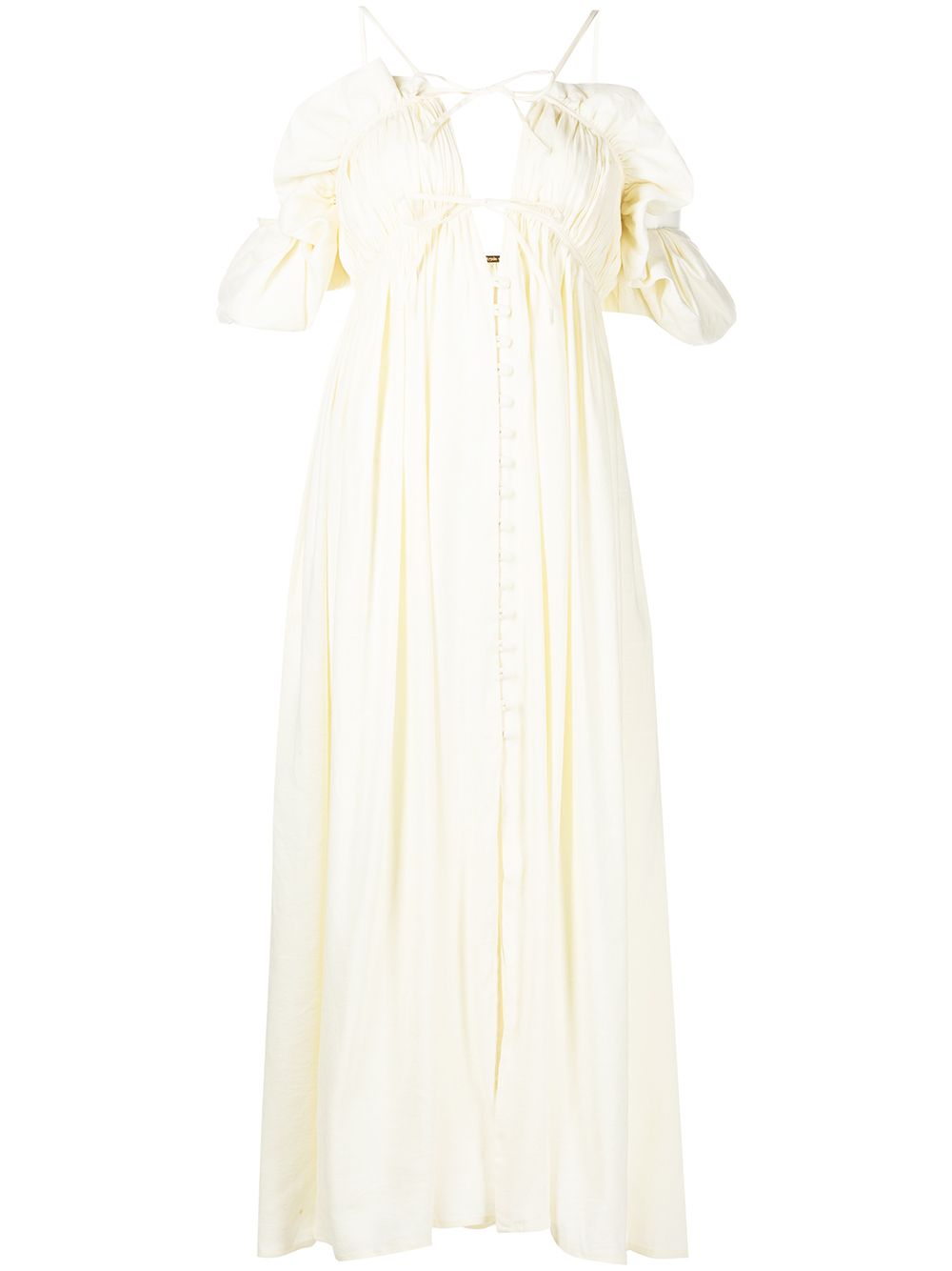 

Cult Gaia vestido Starla con hombros descubiertos - Blanco