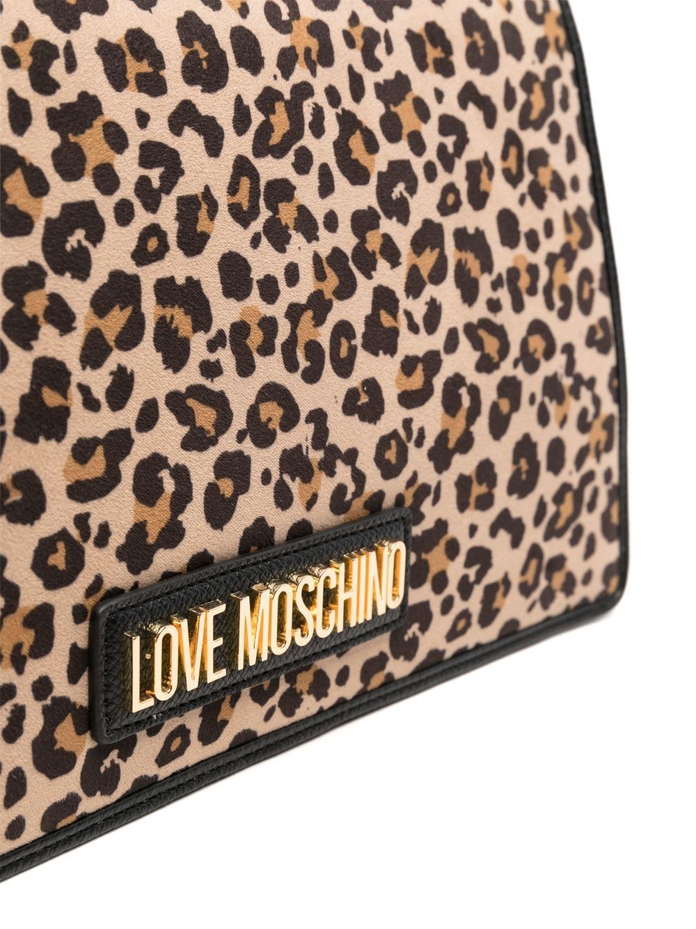 Love moschino leopard on sale bag