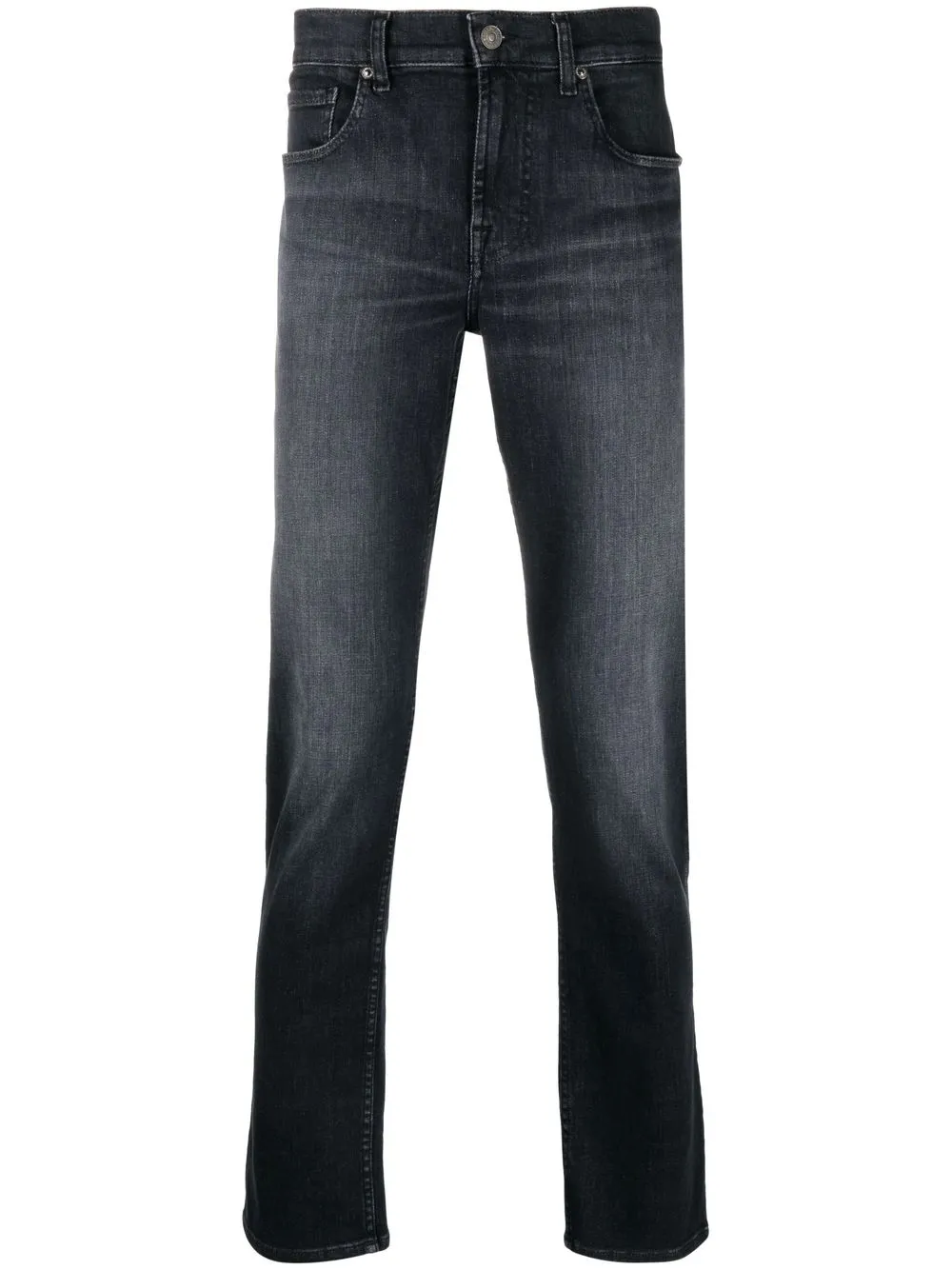 

7 For All Mankind jeans slim - Negro