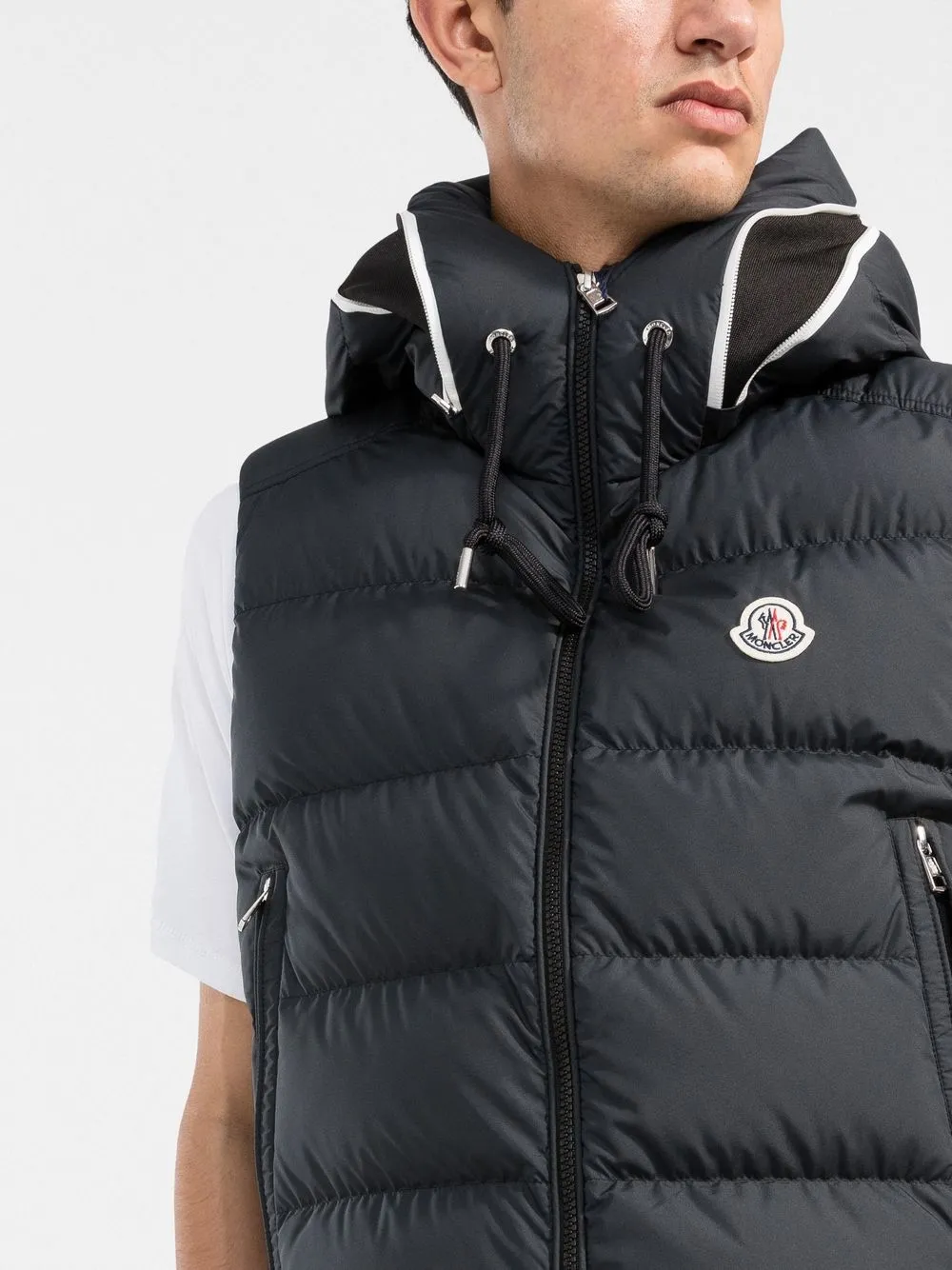 Moncler Classic Padded Gilet Red, $424, farfetch.com