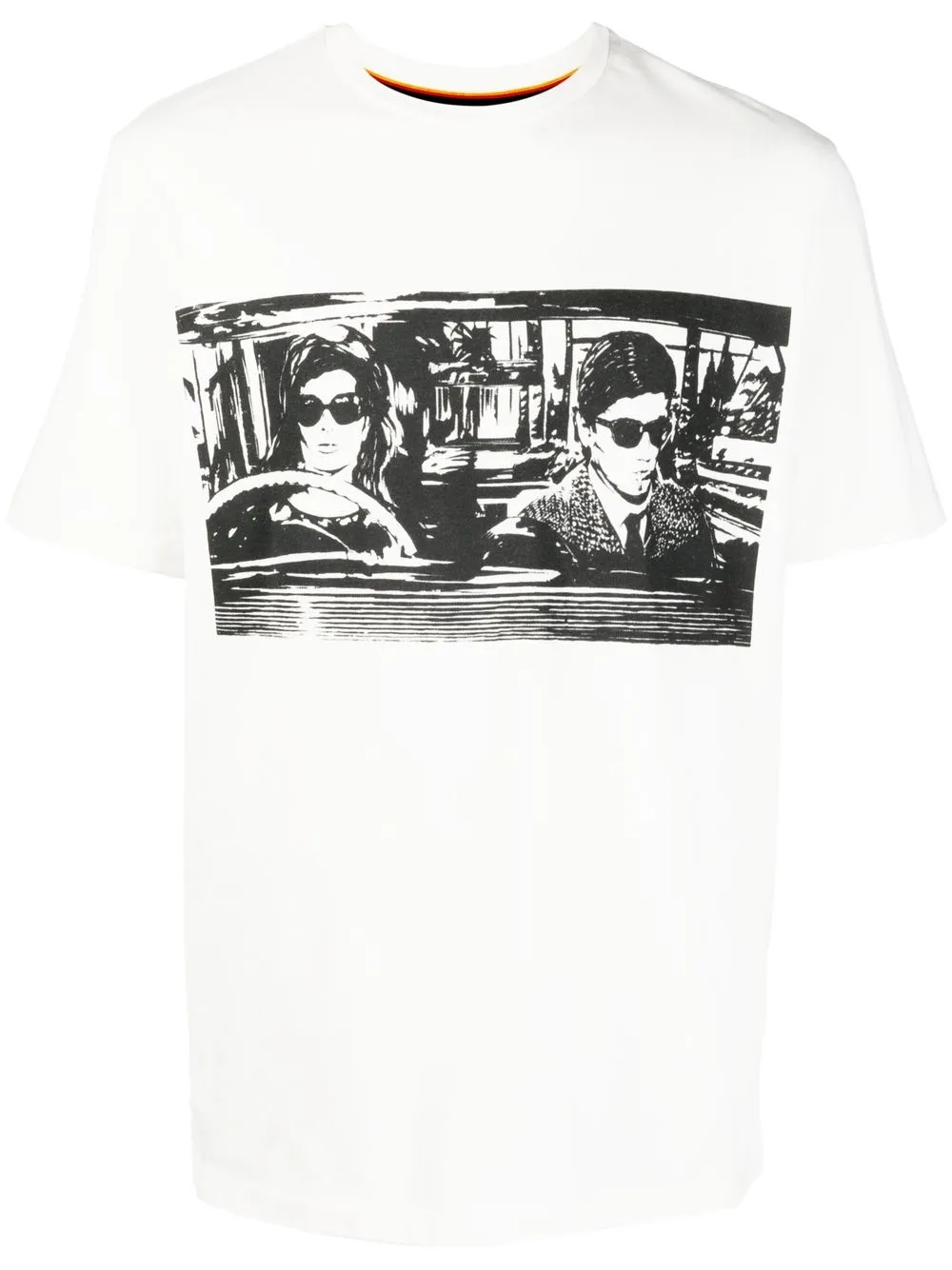 

Paul Smith playera con estampado gráfico - Blanco