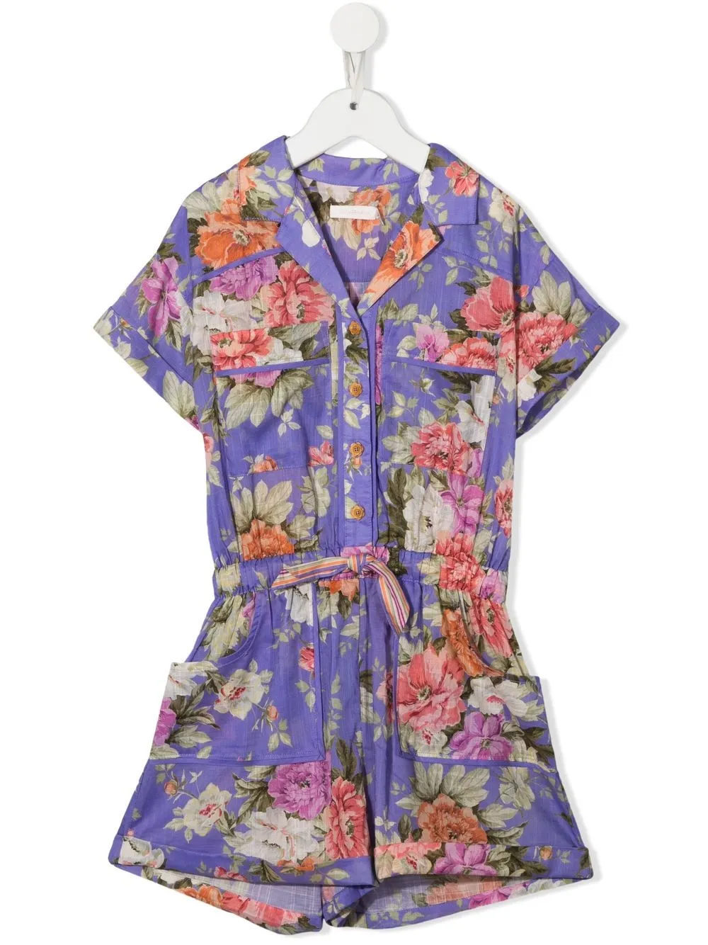 

ZIMMERMANN Kids jumpsuit corto Pattie - Morado