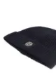 Stone Island logo-patch ribbed beanie