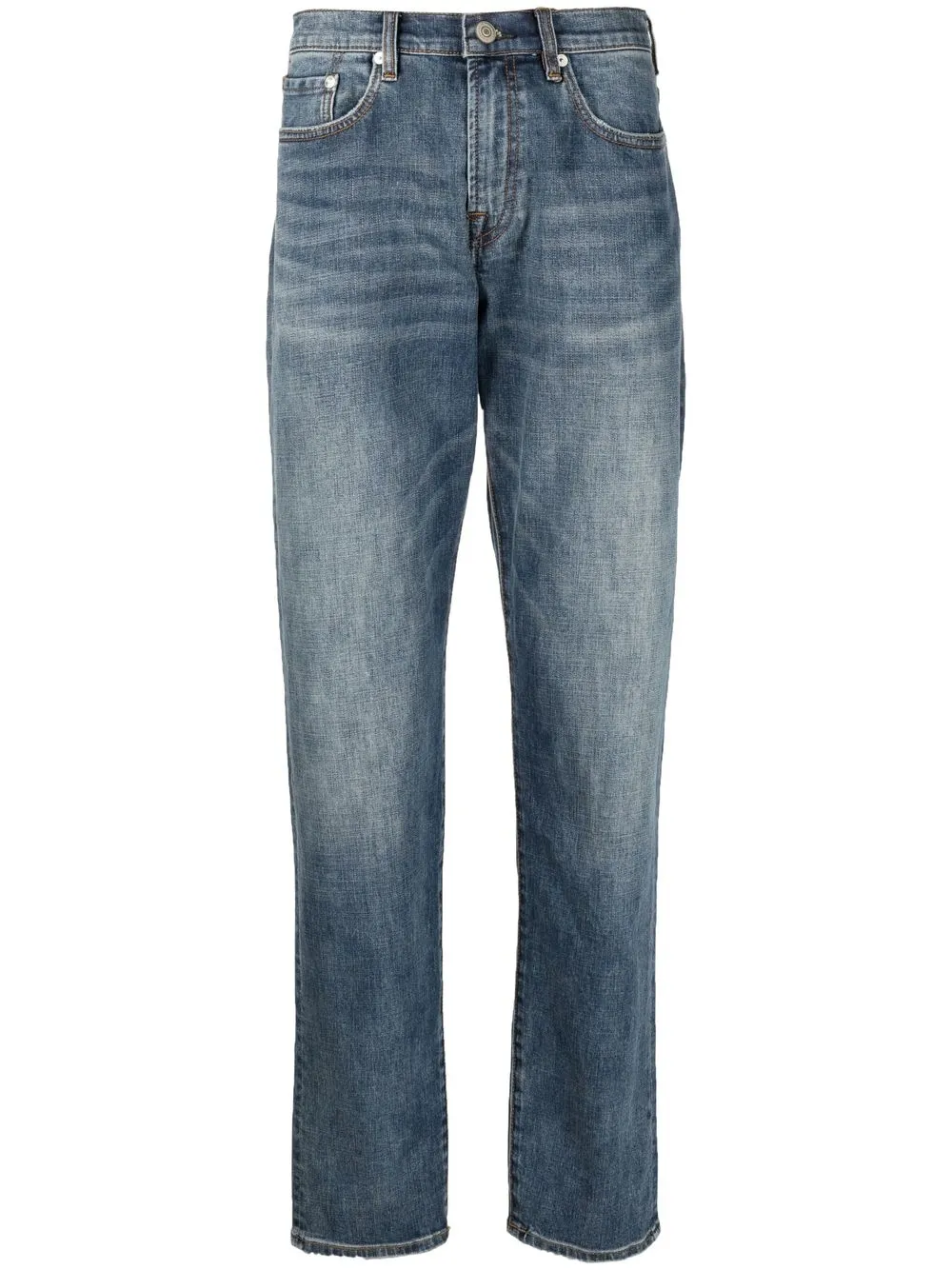 

PS Paul Smith jeans rectos con efecto lavado - Azul