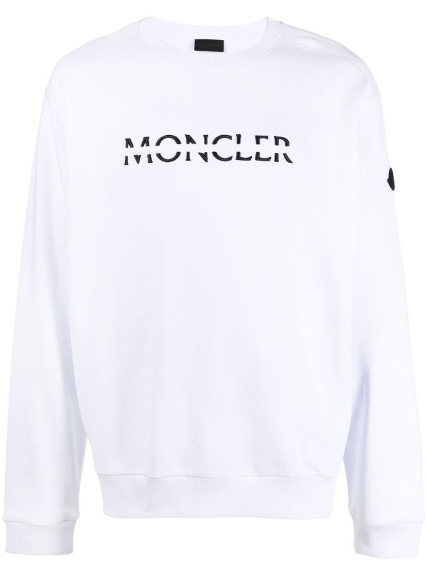 Veilig cliënt Handvol Moncler Sweater Met Geborduurd Logo - Farfetch