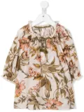 ZIMMERMANN Kids Anneke stripe-print smock top - Neutrals