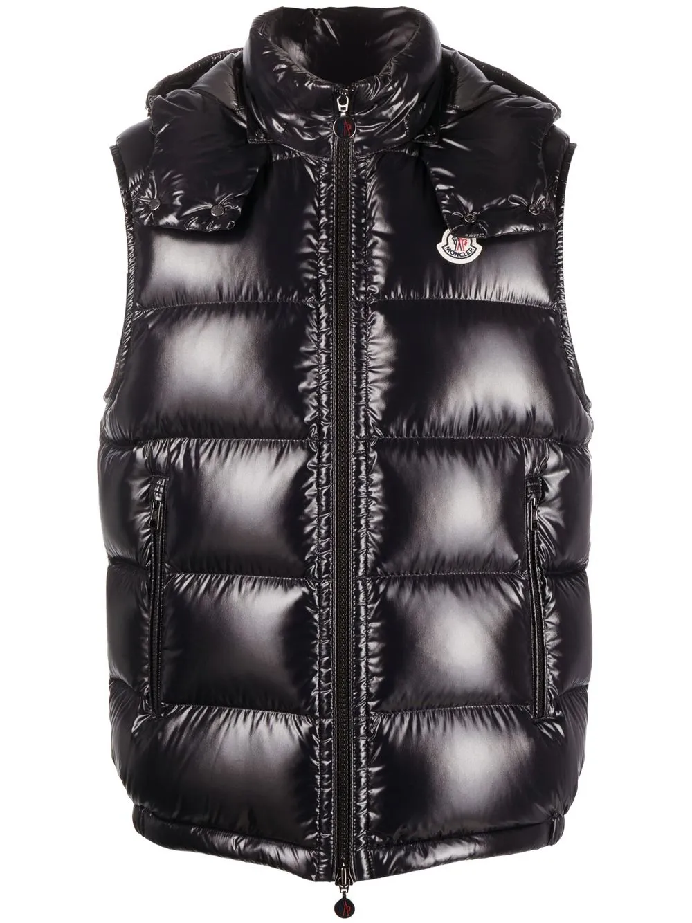 Moncler モンクレール Bormes フーデッドジレ - FARFETCH