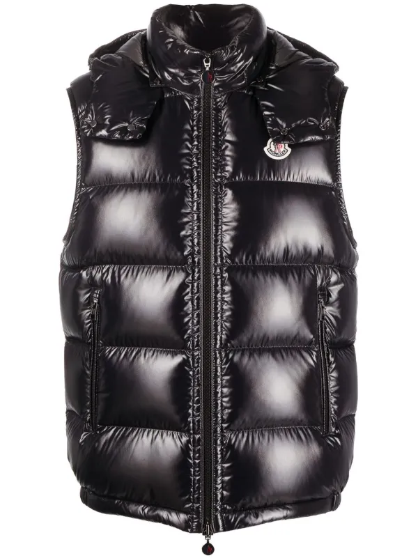 Moncler gilet on sale with hood