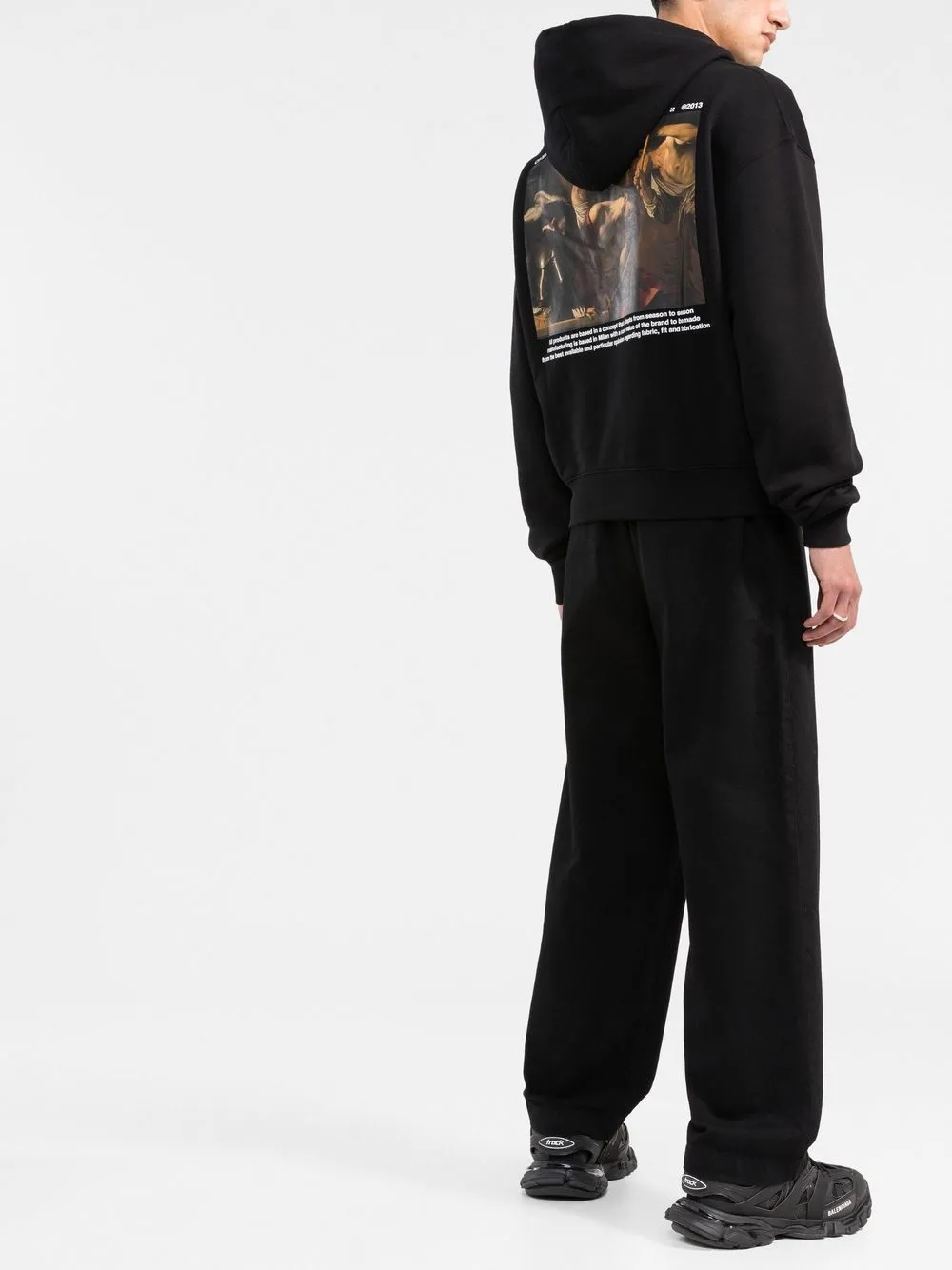 Off-white Off White Off White Knitted Hoodie In Black