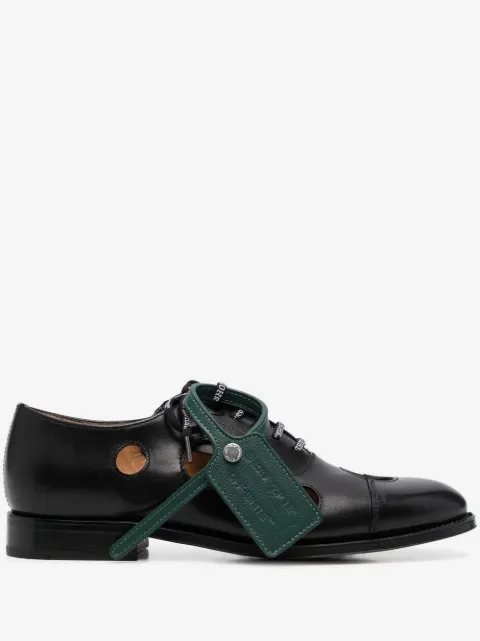 Off-White Sapato oxford x Church's Meteor-hole de couro
