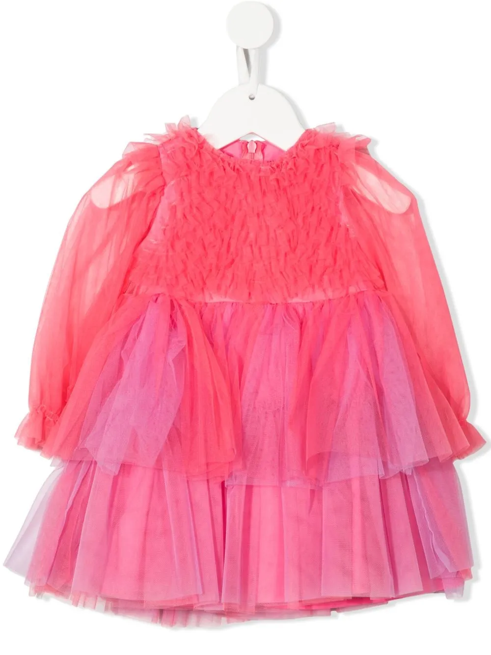 

Simonetta vestido midi con capas de tul - Rosado