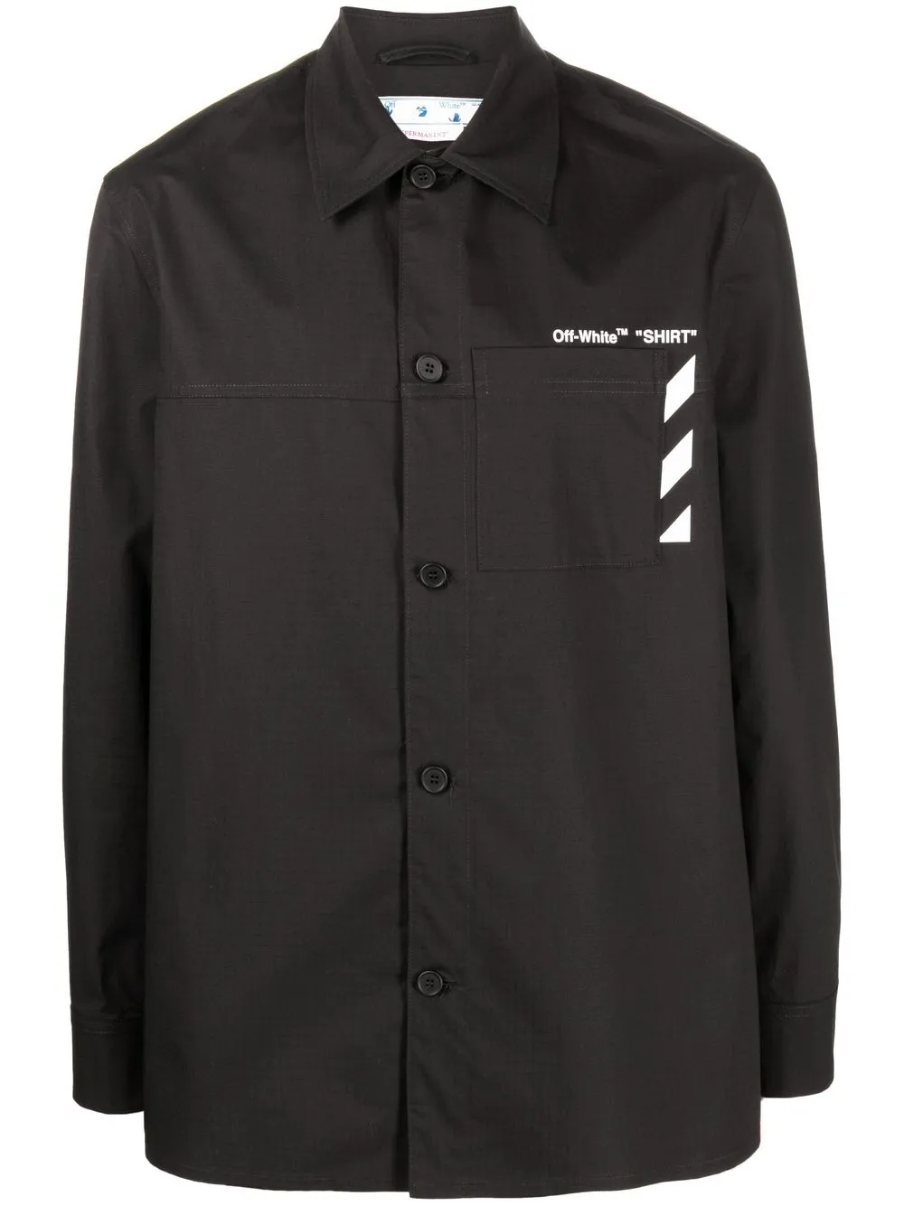 

Off-White logo-print shirt - Black