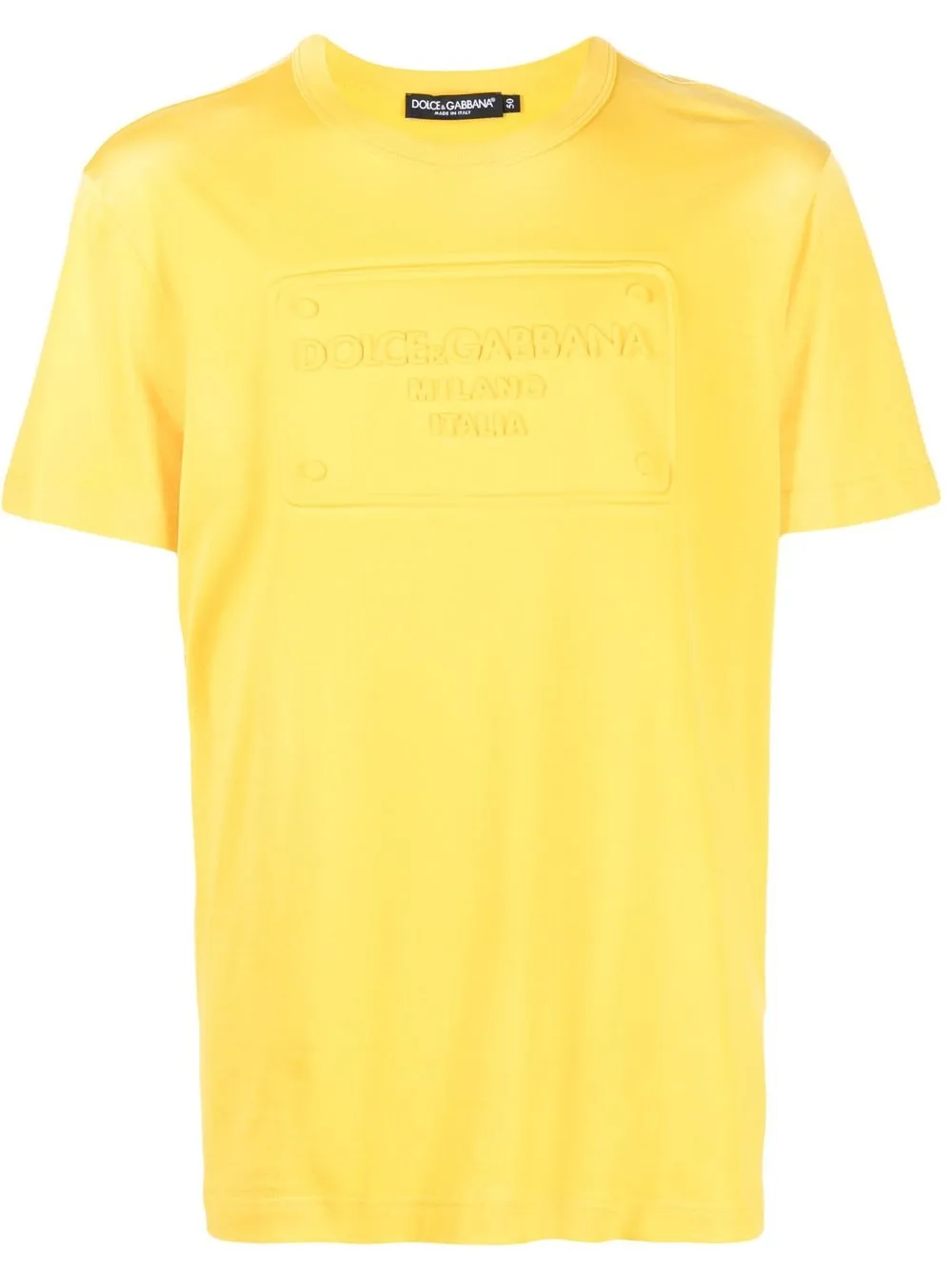 

Dolce & Gabbana playera con logo estampado - Amarillo