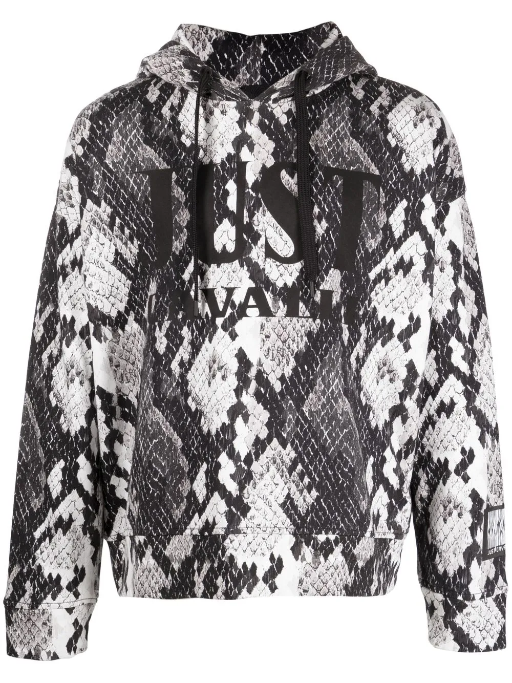 

Just Cavalli hoodie con estampado de piel de serpiente - Negro