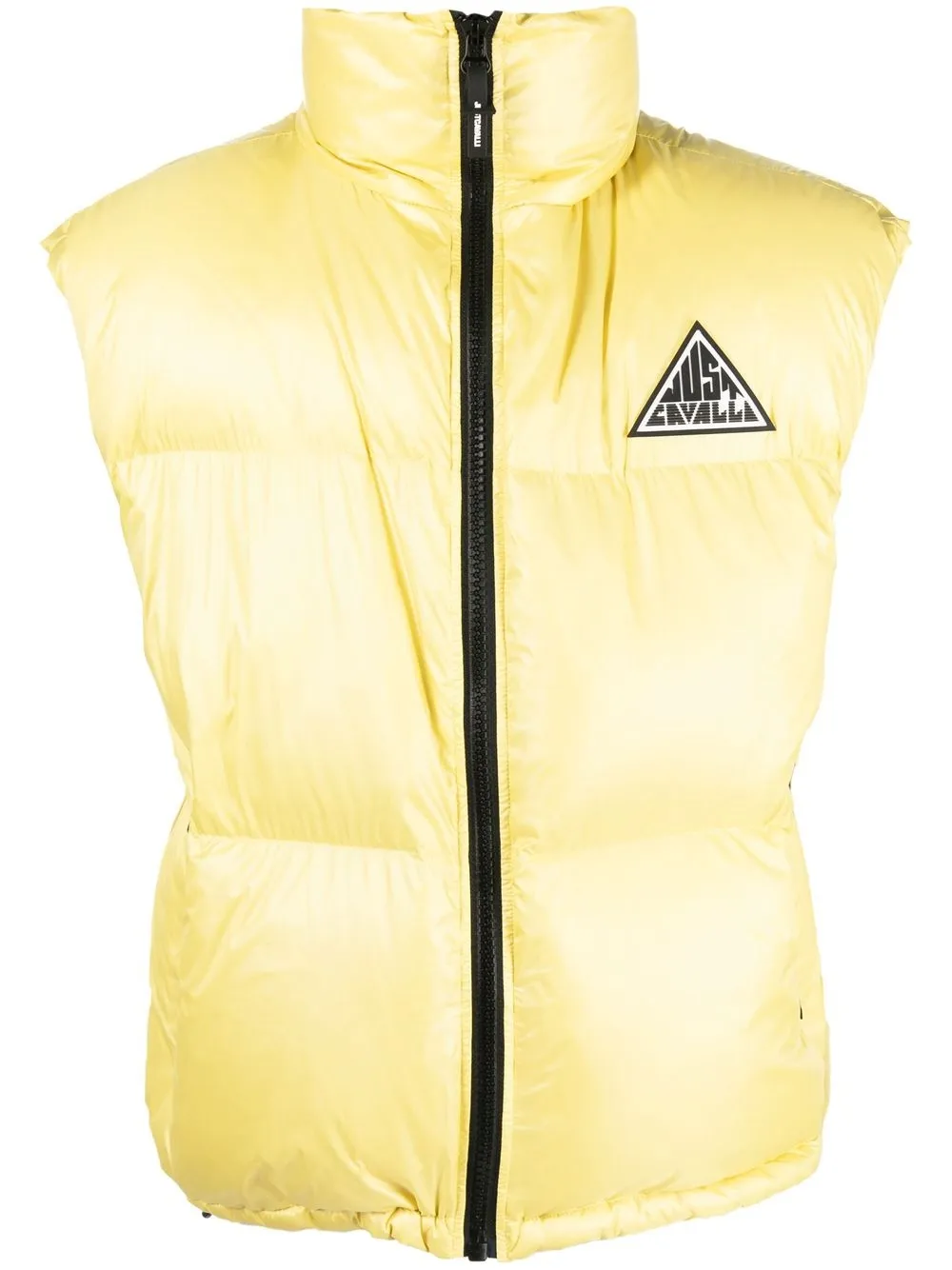 

Just Cavalli chaleco capitonado con parche del logo - Amarillo