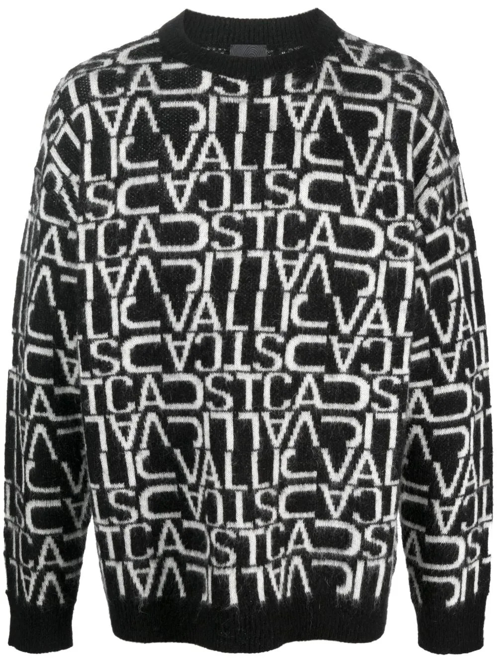 

Just Cavalli suéter con logo en intarsia - Negro