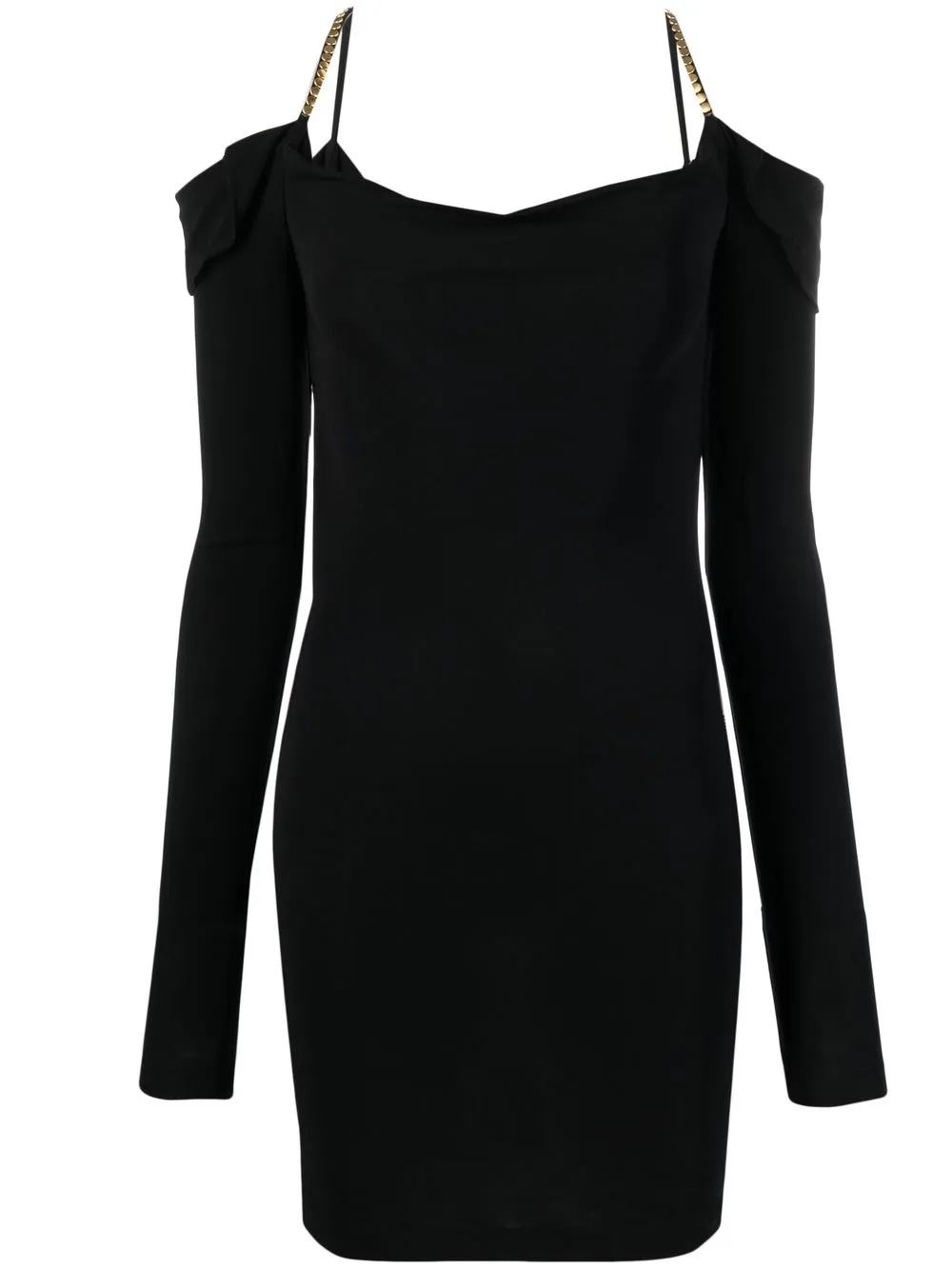 

Just Cavalli cold-shoulder minidress - Black