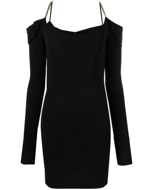 Just Cavalli cold-shoulder minidress