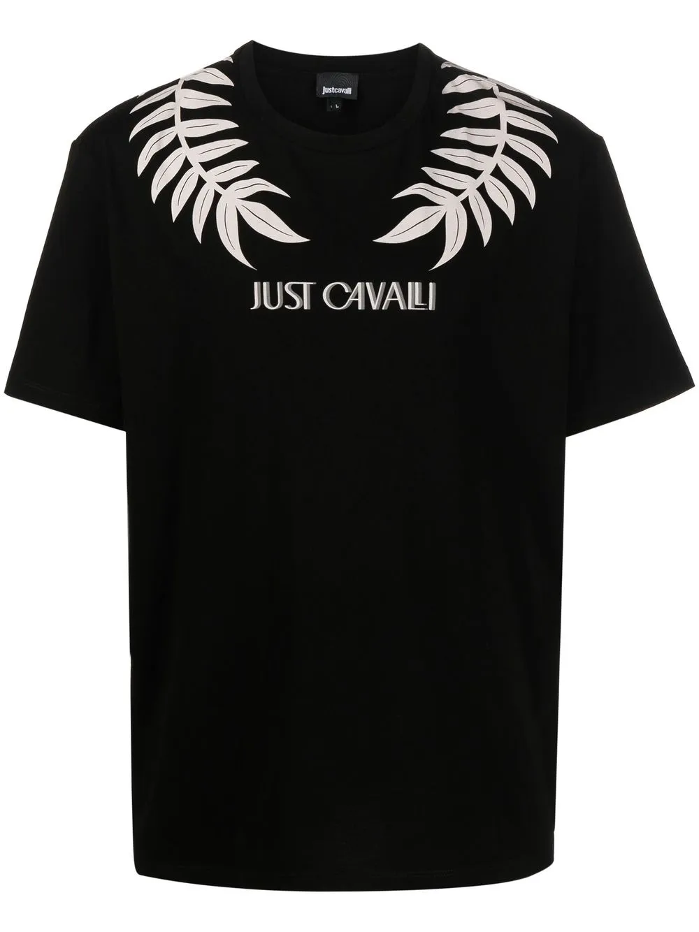 

Just Cavalli logo-print short-sleeve T-shirt - Black