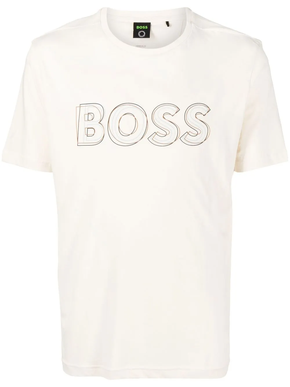 

BOSS logo-print cotton T-shirt - Neutrals