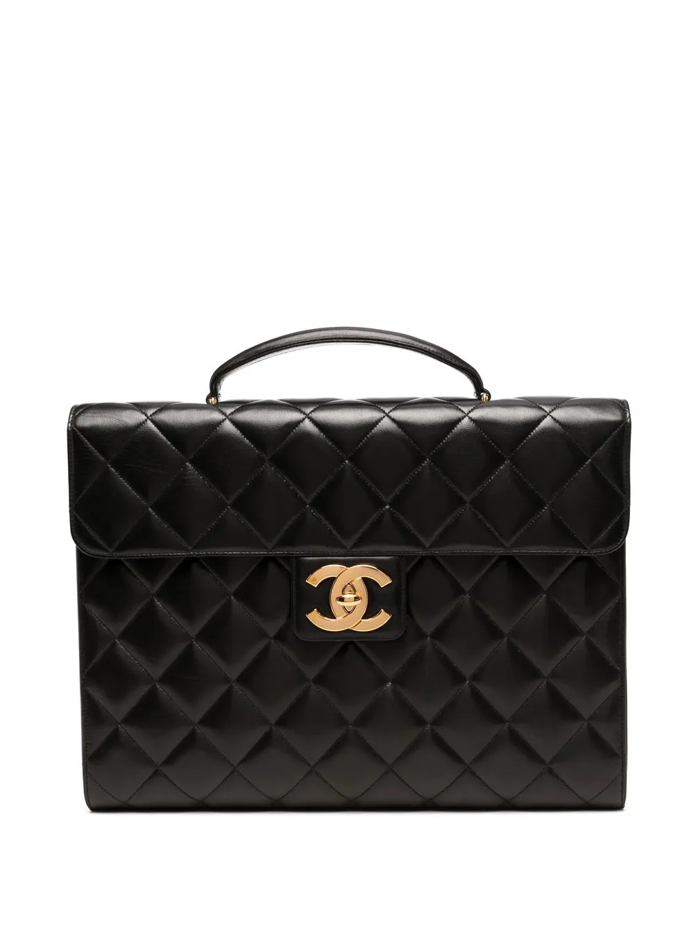 chanel quilted briefcase
