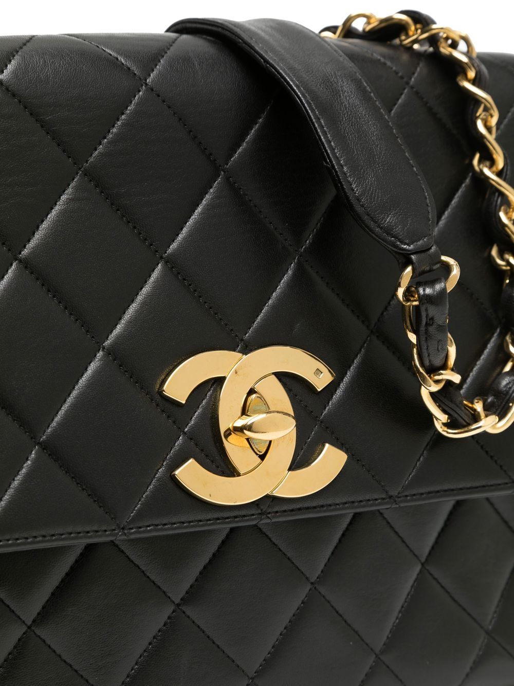 Cheap HOT SALE CHANEL 1995 large diamond-quilted flap shoulder bag Women