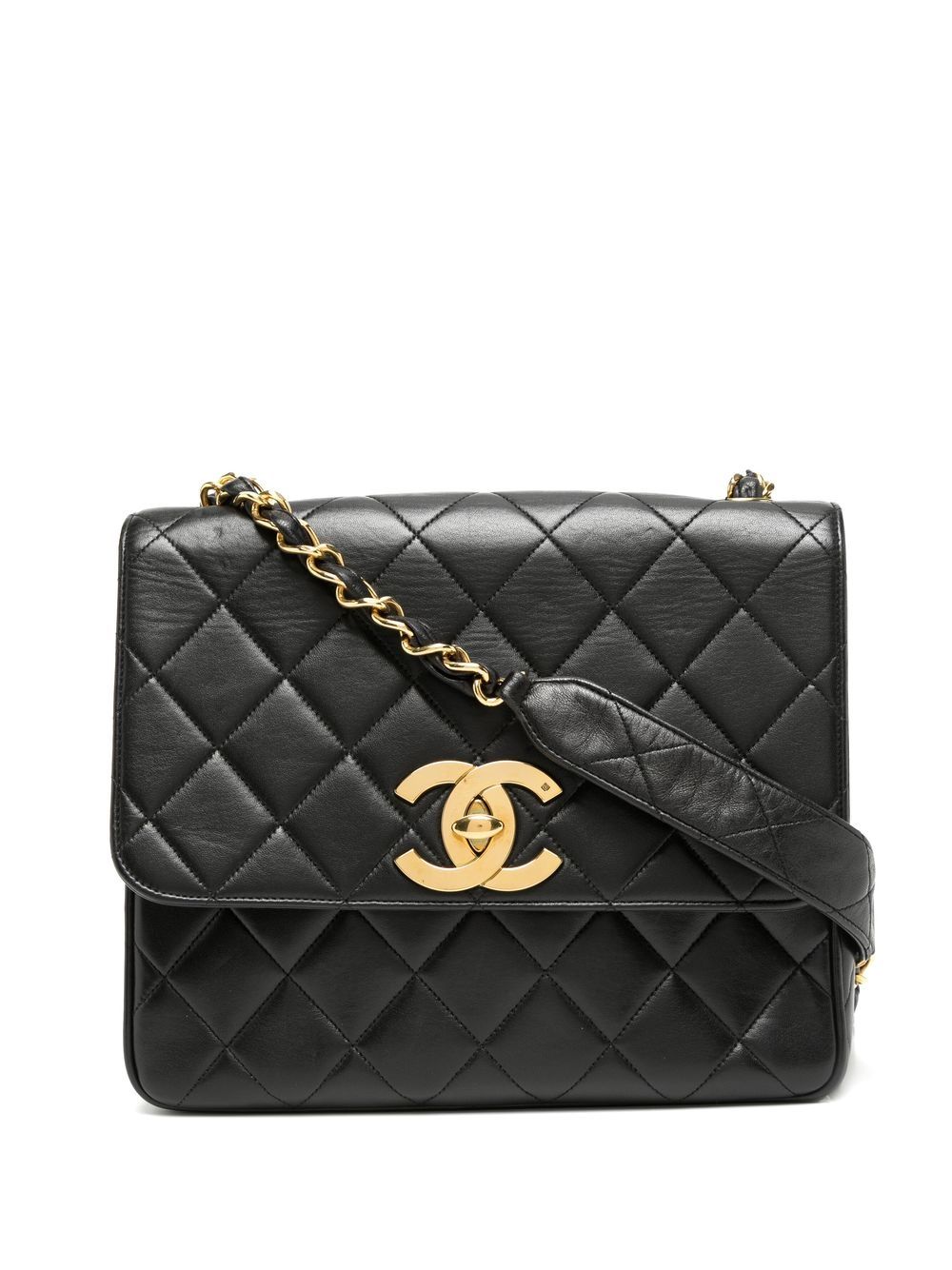 Cheap HOT SALE CHANEL 1995 large diamond-quilted flap shoulder bag Women