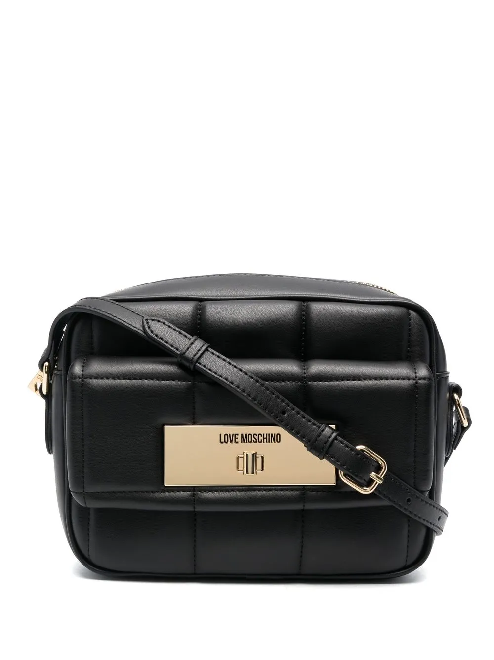 

Love Moschino bolsa con logo y cierre - Negro