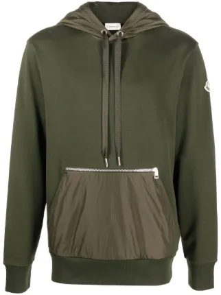 Moncler green hoodie on sale