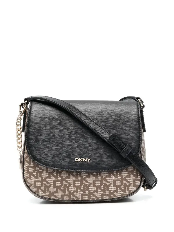 dkny black monogram bag