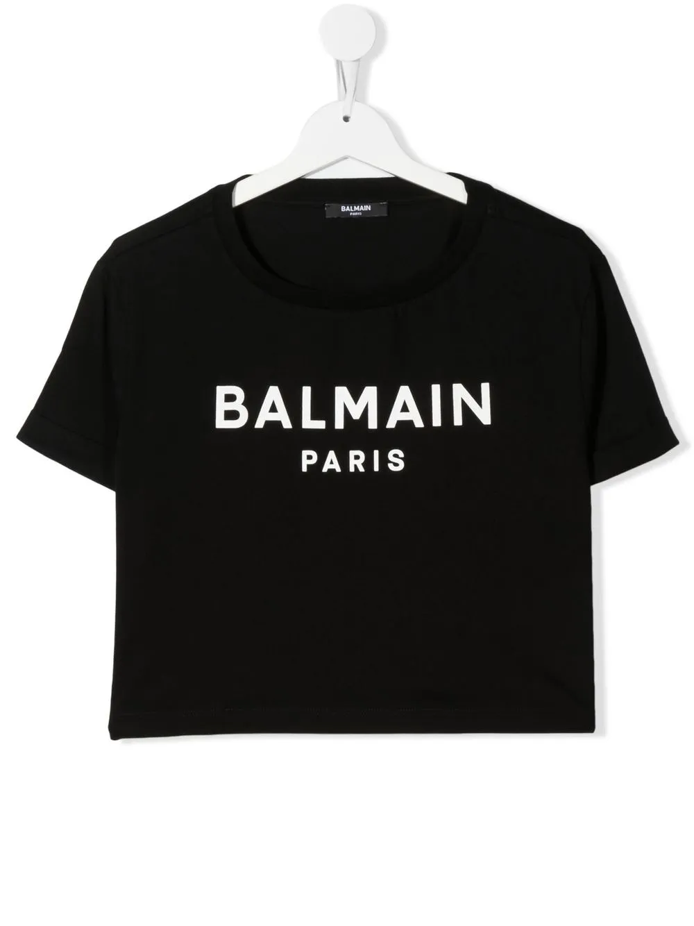 

Balmain Kids playera con logo estampado - Negro