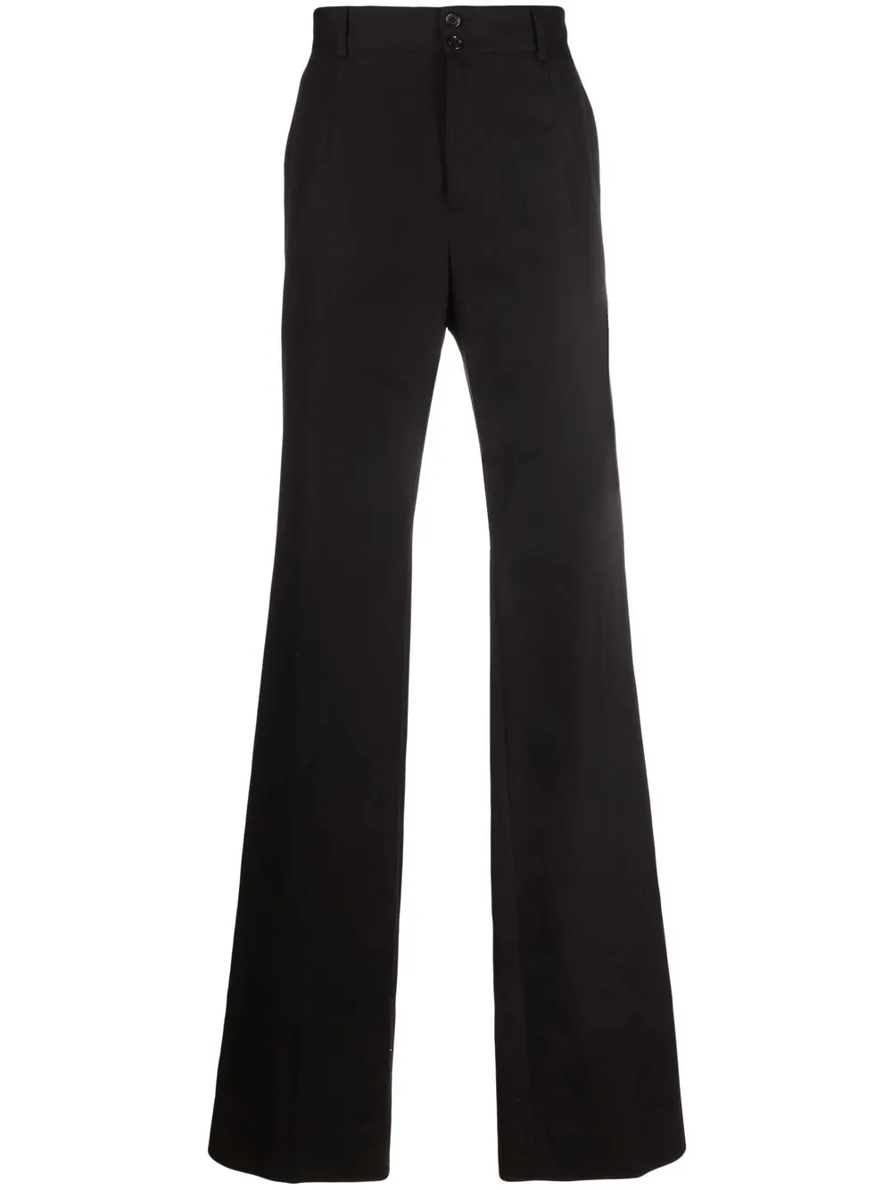 

Dolce & Gabbana pantalones de vestir con tiro alto - Negro