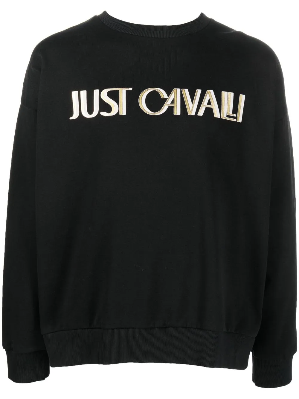 

Just Cavalli sudadera con logo estampado - Negro