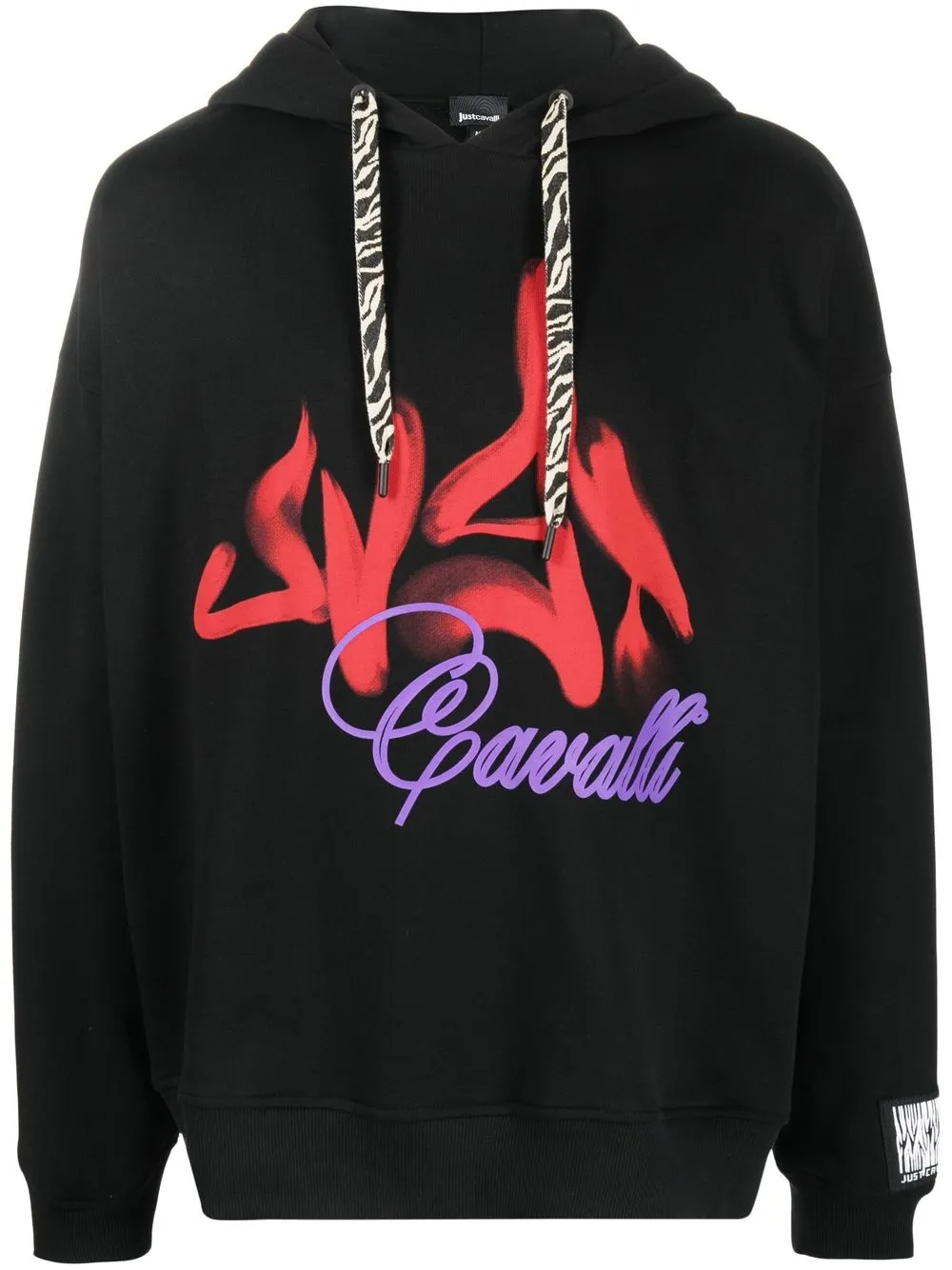

Just Cavalli hoodie con logo estampado - Negro