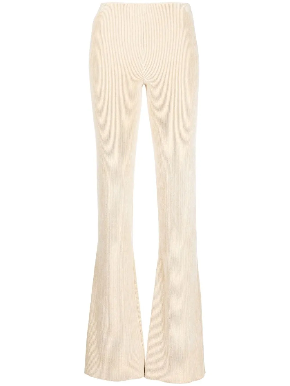 

Just Cavalli ribbed flared trousers - Neutrals